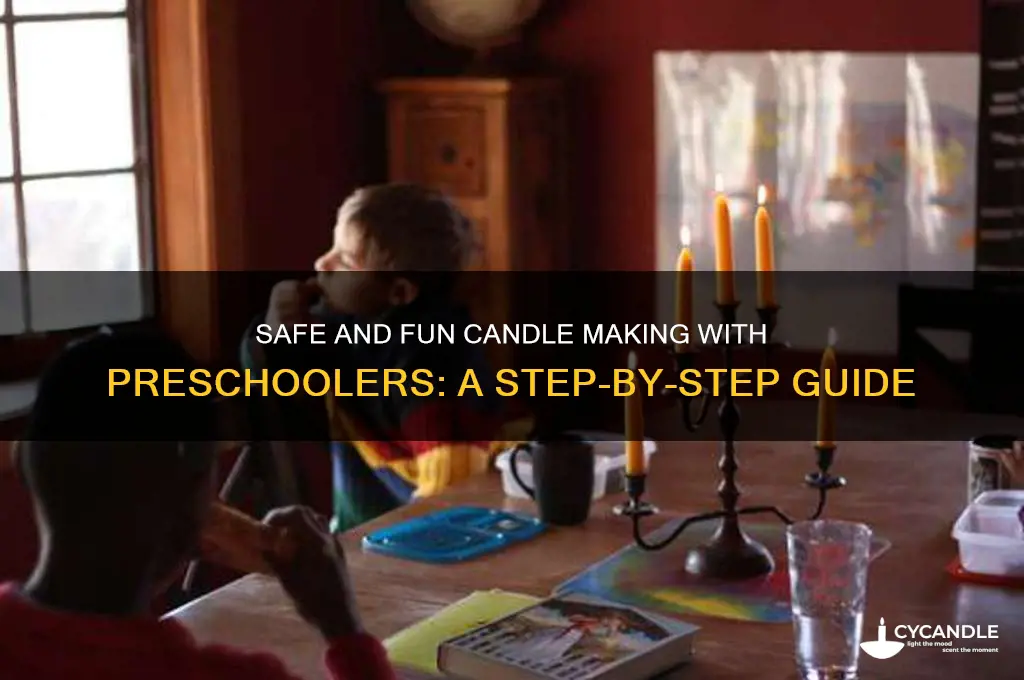 how to make candles with preschoolers