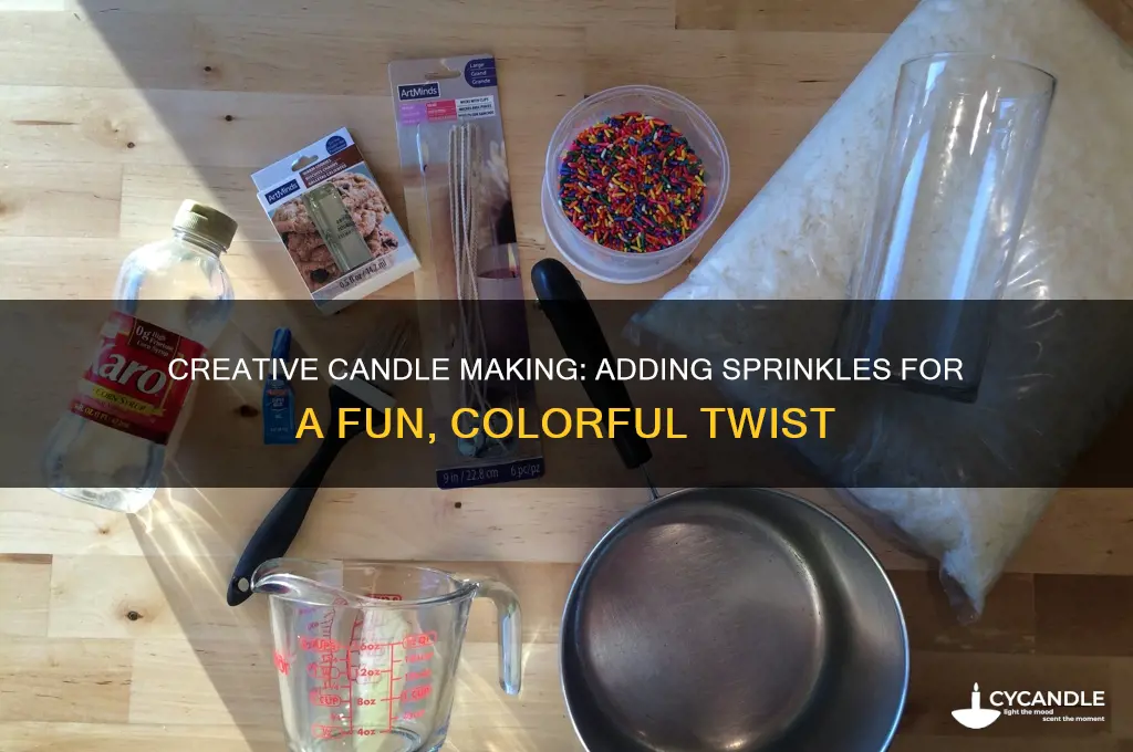 how to make candles with sprinkles