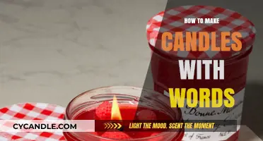 Crafting Candles: A Step-by-Step Guide to Word-Embedded Wax Art