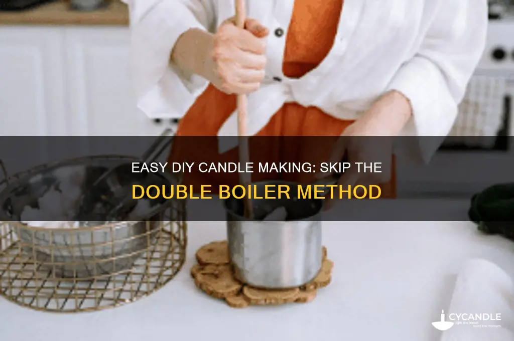 how to make candles without a double boiler