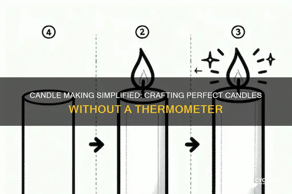 how to make candles without a thermometer
