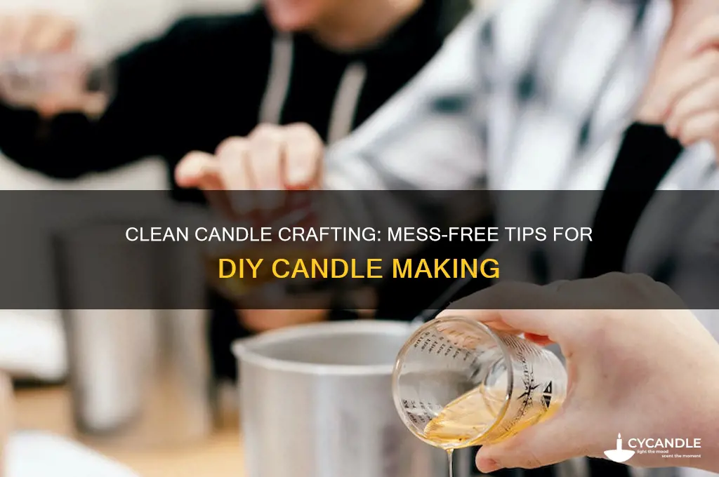 how to make candles without mess