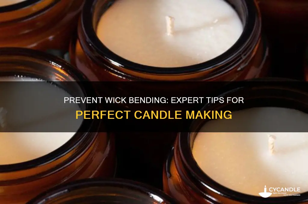 how to make candles without the wick bending