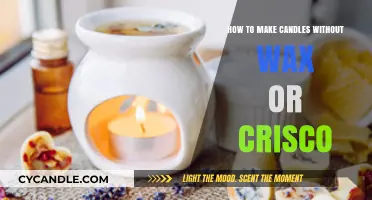 Creative Candle Making: Wax-Free and Crisco-Free Alternatives for DIY Lovers