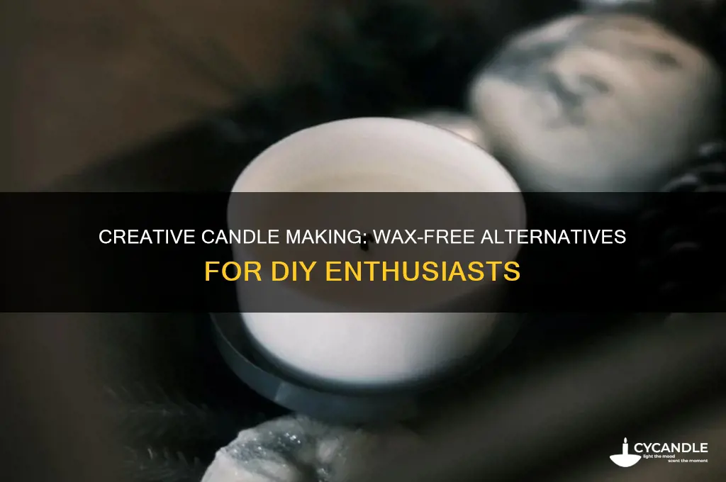 how to make candles without wax or vegetable shortening