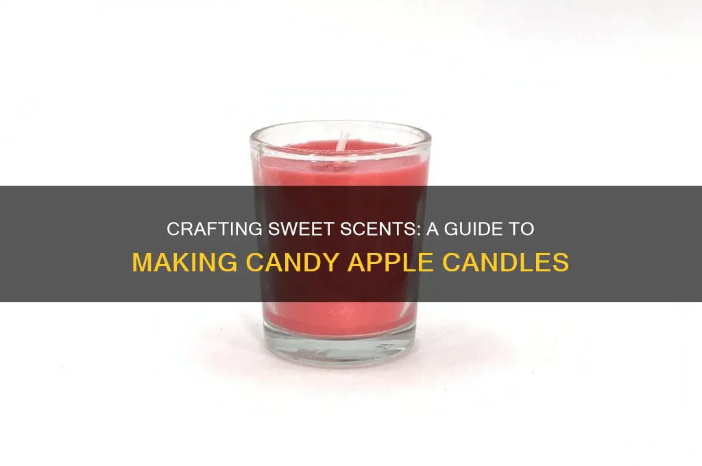 how to make candy apple candles