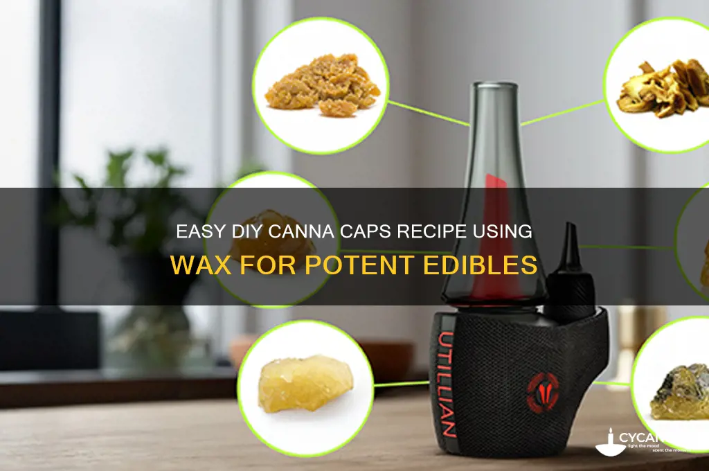 how to make canna caps with wax