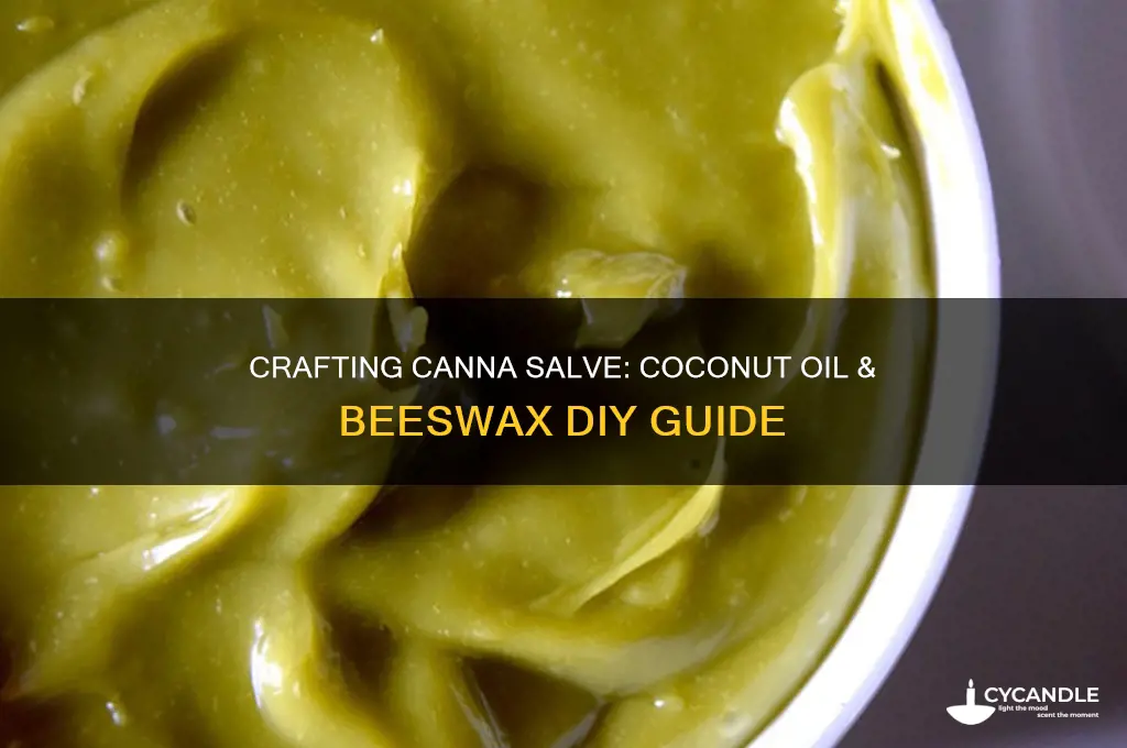 how to make canna salve using coconut oil and beeswax
