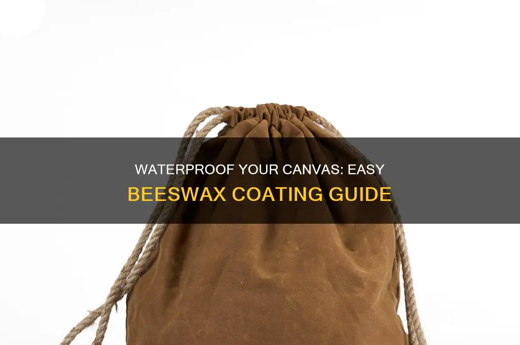 how to make canvas waterproof with beeswax