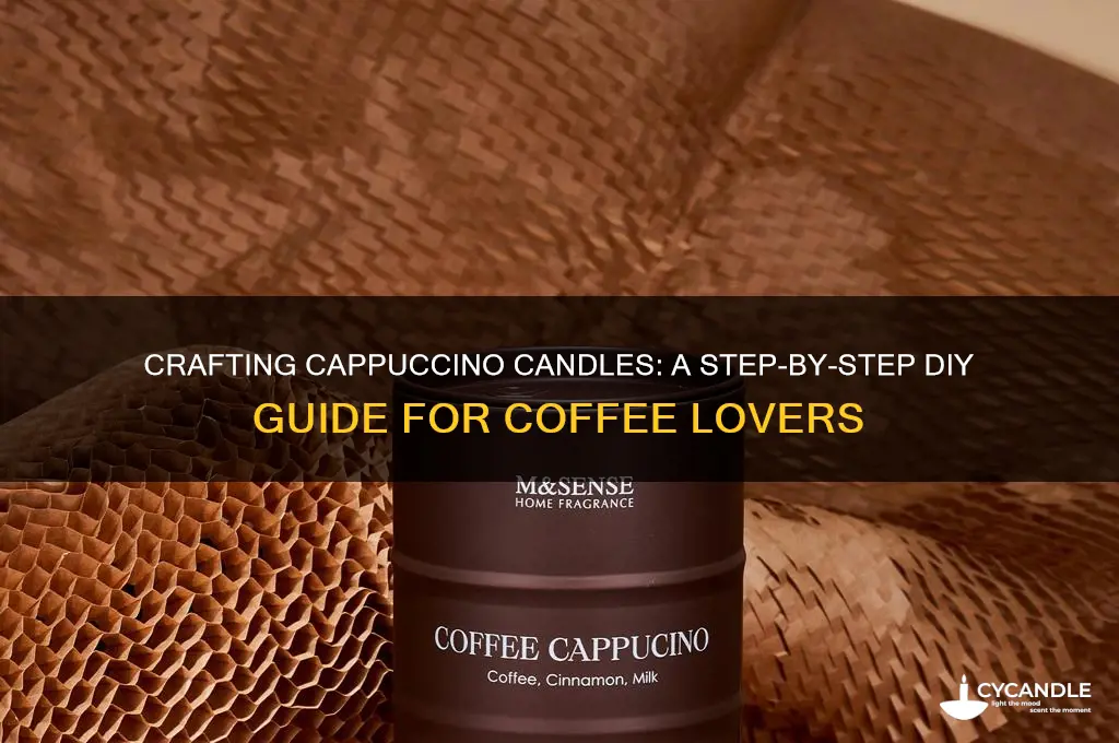 how to make cappuccino candles