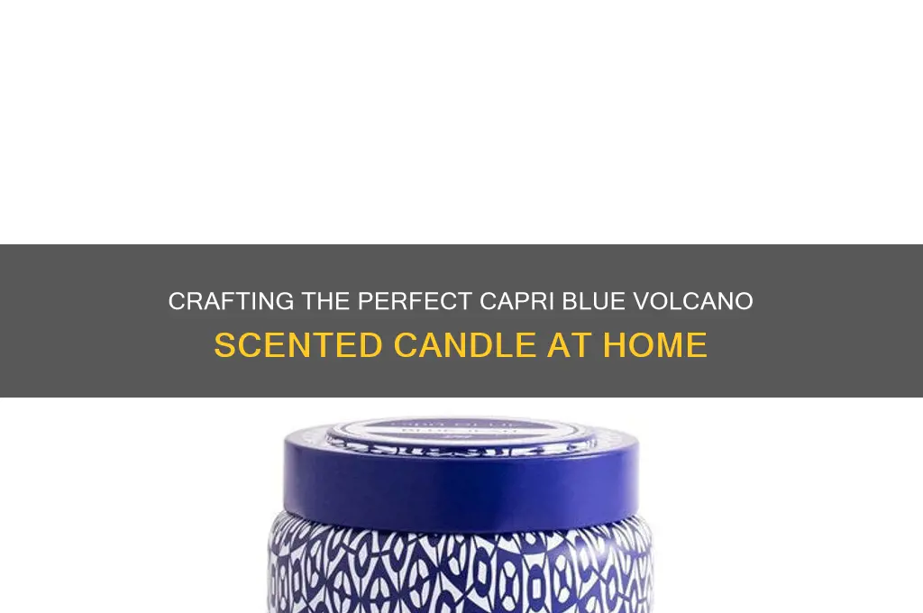 how to make capri blue volcano candle