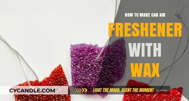 DIY Wax Car Air Freshener: Simple Steps for Fresh Scents