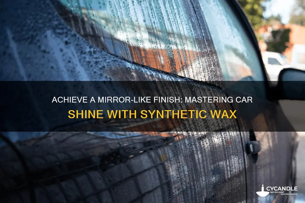 how to make car shine synthetic wax