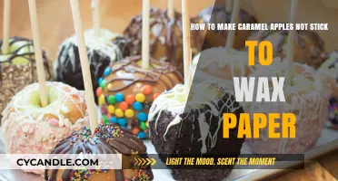Prevent Caramel Apples from Sticking to Wax Paper: Simple Tips