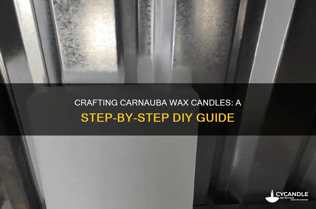 how to make carnauba wax candles