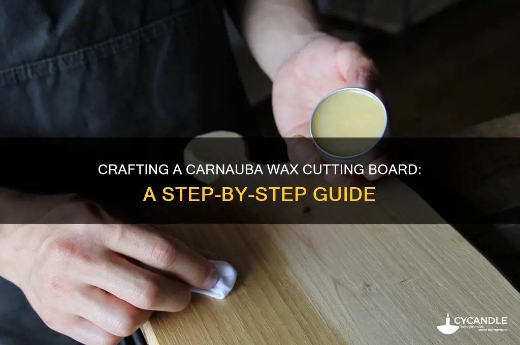 how to make carnauba wax cutting board