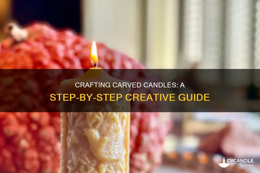 how to make carved candles step by step