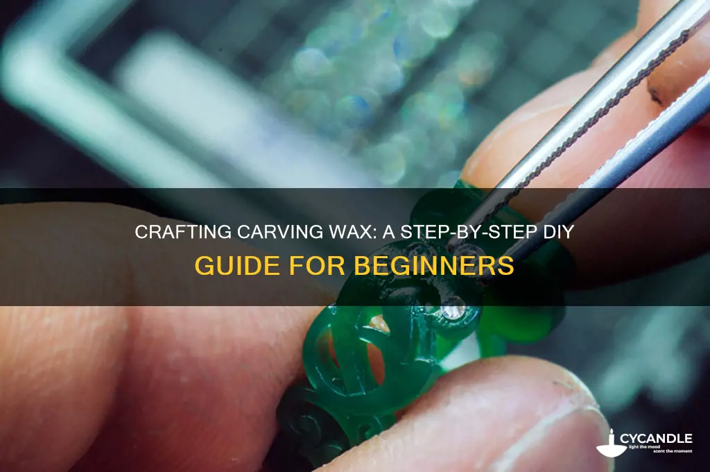 how to make carving wax