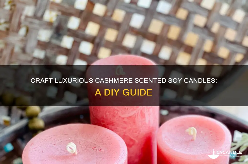 how to make cashmere scented soy candles