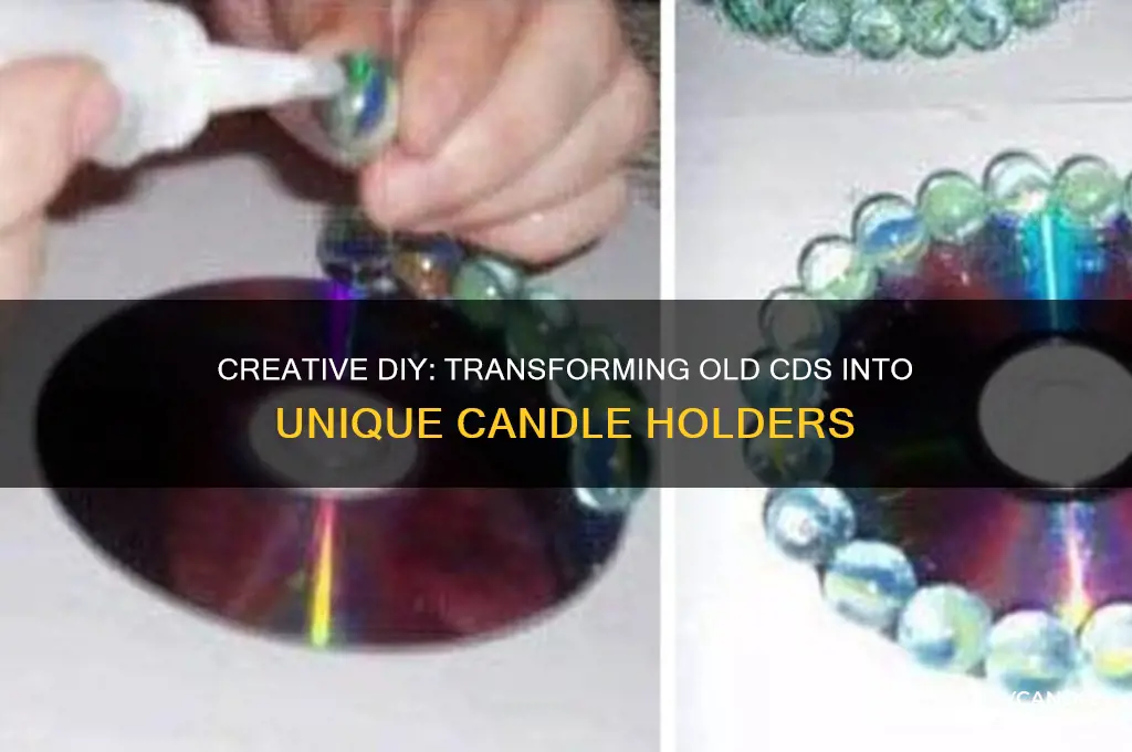 how to make cd candle holders