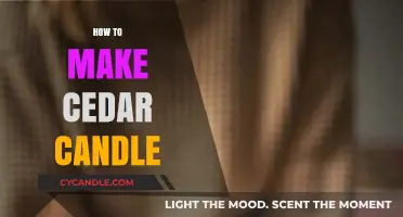 Crafting Aromatic Cedar Candles: A Step-by-Step DIY Guide
