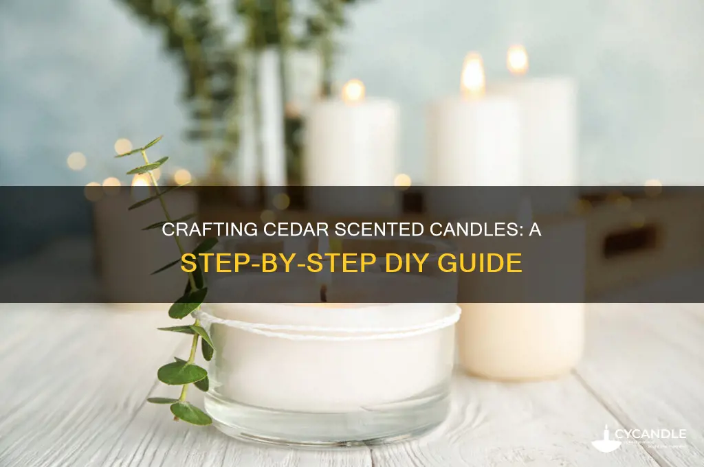 how to make cedar scented candles
