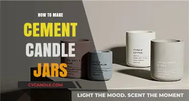 DIY Cement Candle Jars: Crafting Elegant, Handmade Home Decor
