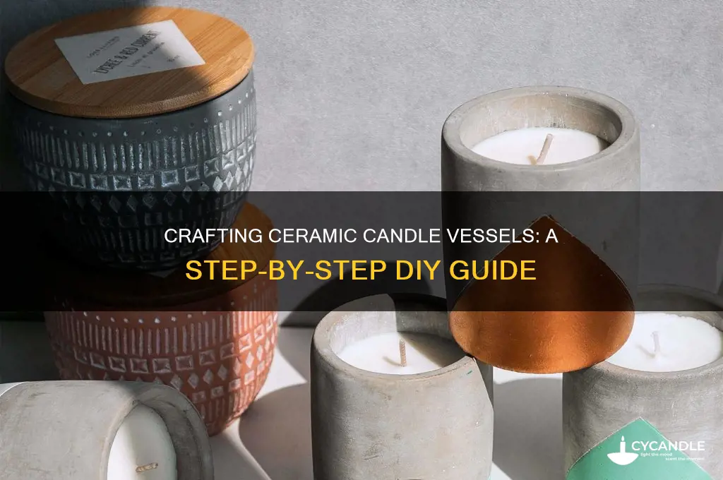 how to make ceramic candle vessels