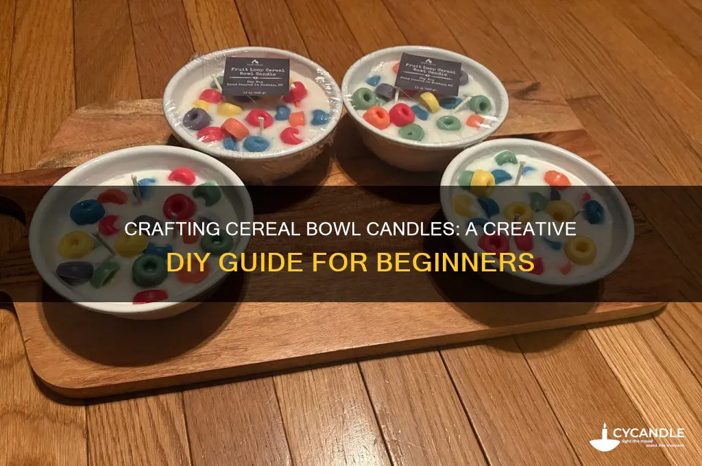 how to make cereal bowl candle