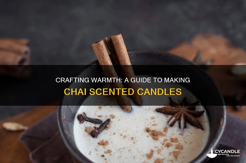 how to make chai scented candles