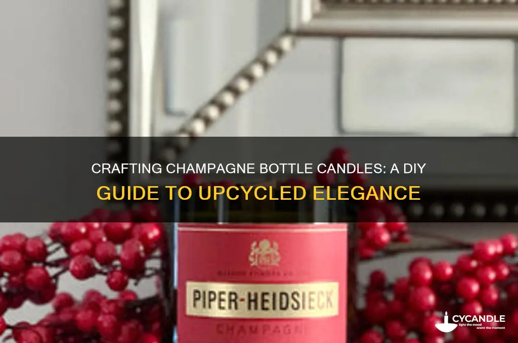 how to make champagne bottle candles