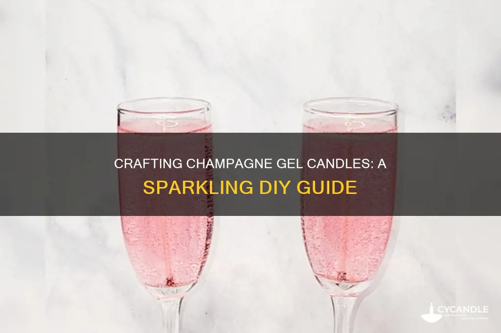 how to make champagne gel candle