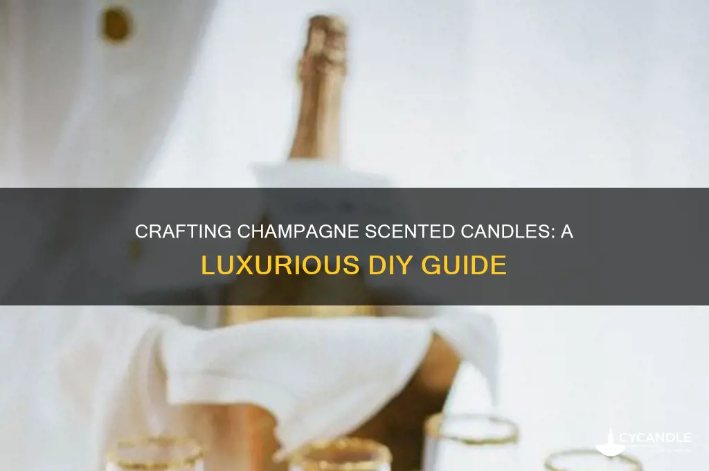how to make champagne scented candles