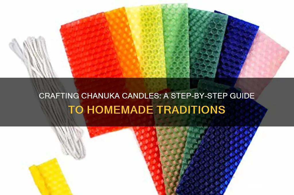 how to make chanuka candles