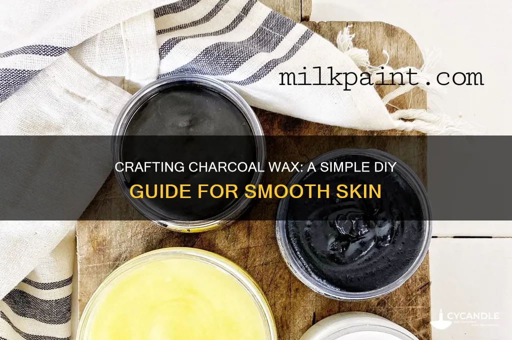 how to make charcoal wax