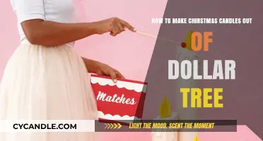 DIY Dollar Tree Christmas Candles: Festive Crafting on a Budget