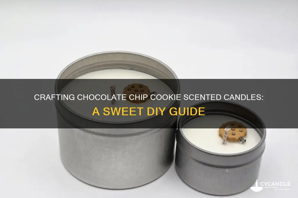 how to make chocolate chip cookie candles