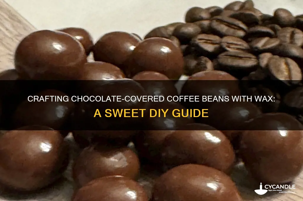 how to make chocolate covered coffee beans wax