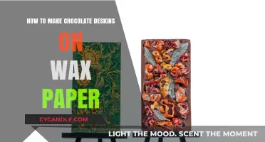 Create Stunning Chocolate Art: Wax Paper Design Techniques Revealed