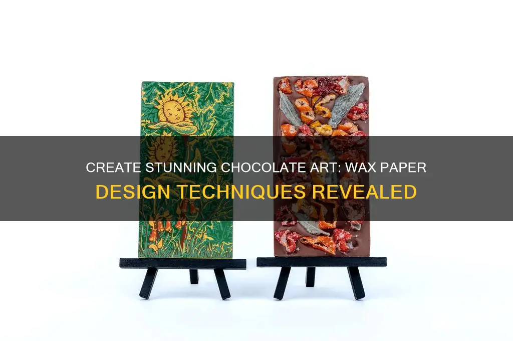 how to make chocolate designs on wax paper
