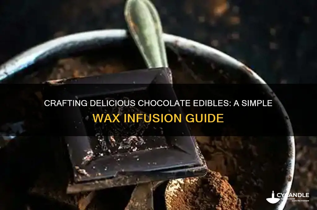 how to make chocolate edibles with wax