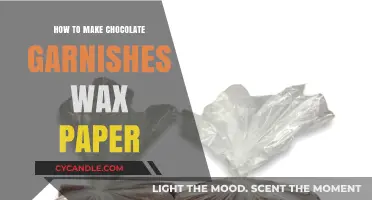 Easy Chocolate Garnishes: Wax Paper Techniques for Stunning Decorations