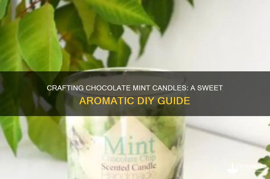 how to make chocolate mint candles