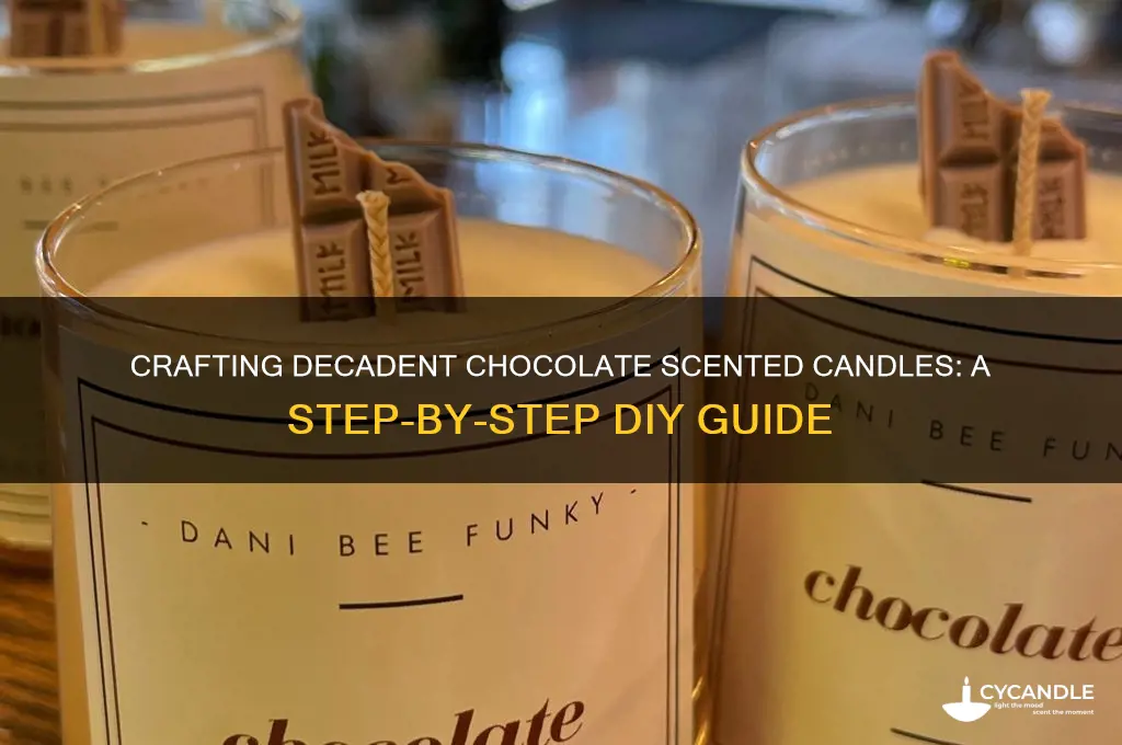 how to make chocolate scented candles