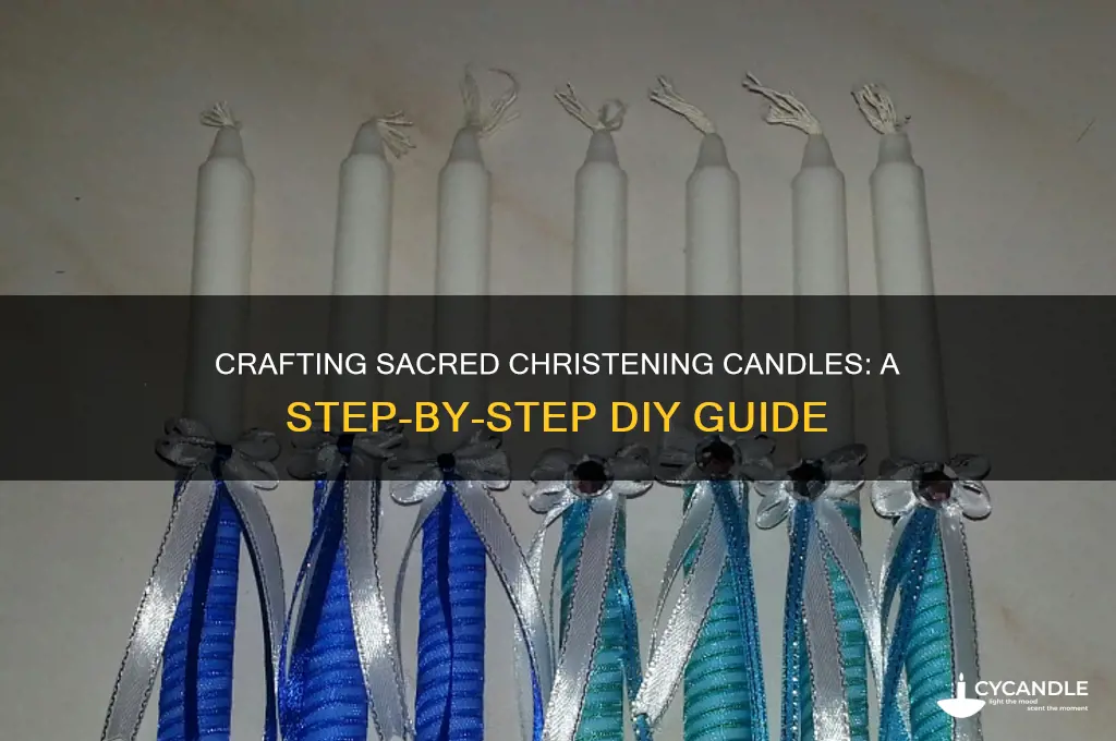 how to make christening candles