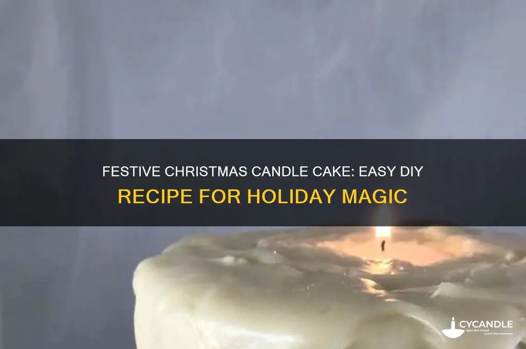 how to make christmas candle cake