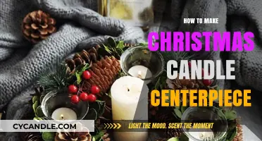 Crafting a Festive Christmas Candle Centerpiece: Easy DIY Guide