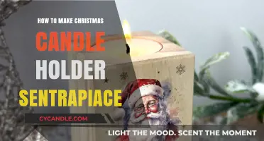 Crafting a Festive Christmas Candle Holder with Sentrapiace