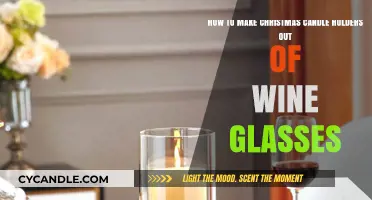 DIY Christmas Candle Holders: Upcycling Wine Glasses for Festive Decor