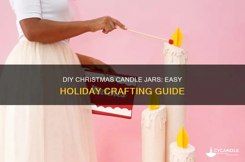 how to make christmas candle jars